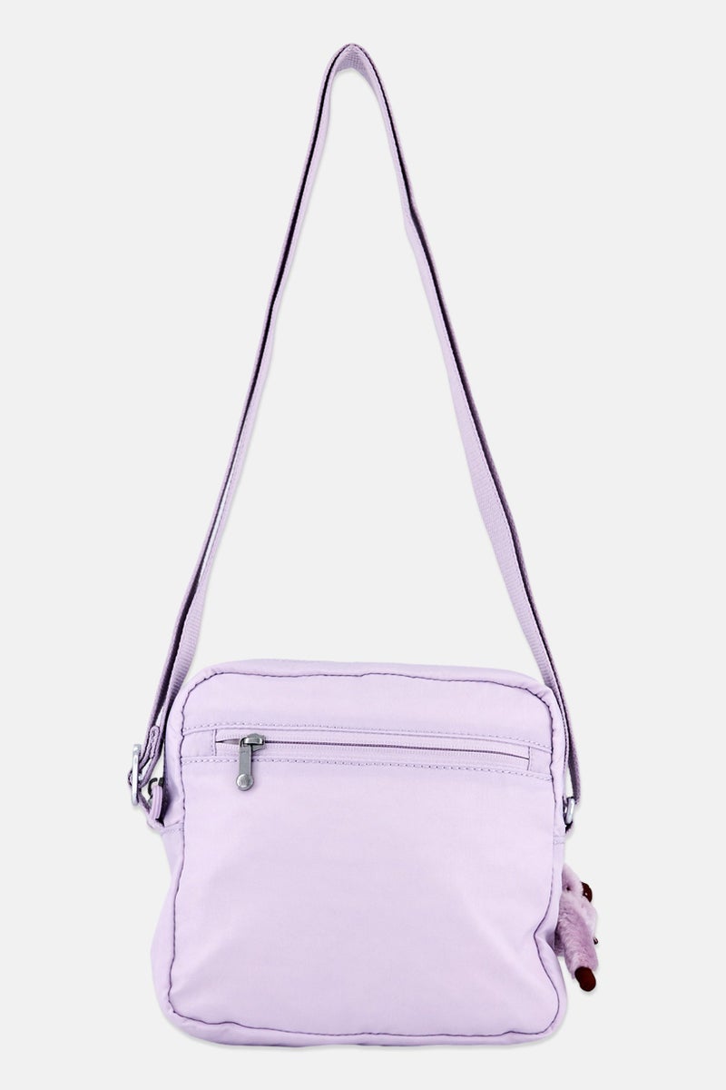 kipling Women Brand Logo Zia Cross Body Bag, Lilac - Image 3